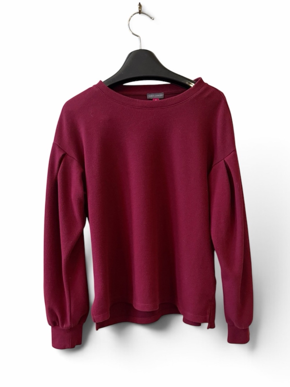 Vince Camuto Balloon Sleeve Top
Size Medium Dark Red Knit Fall